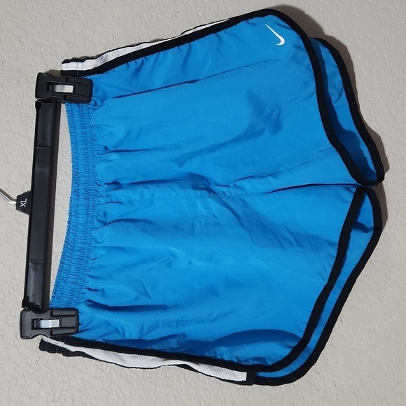 Nike Shorts Womens Size M Running Athletic Blue Black White - Picture 1 of 13